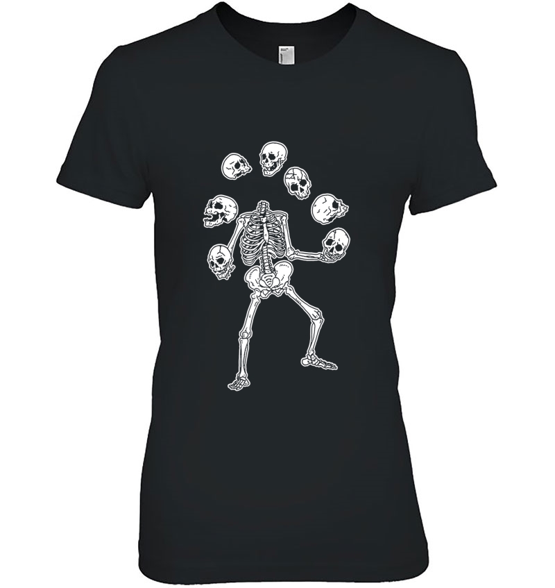 Skeleton Juggling Skulls Hoodie