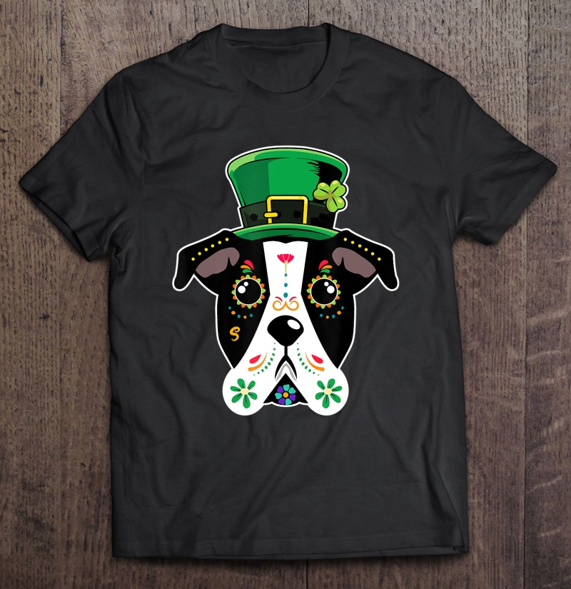 Skull Dog St Patrick Day American Staffordshire Terrier Shirt