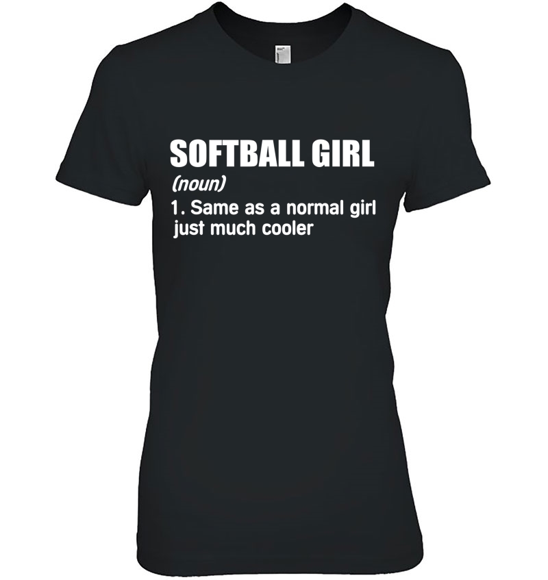 Softball Girl Definition Funny Sassy Sports Gifts For Girls Hoodie