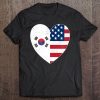 South Korea Flag Korean American Heart Usa Patriotic Tee