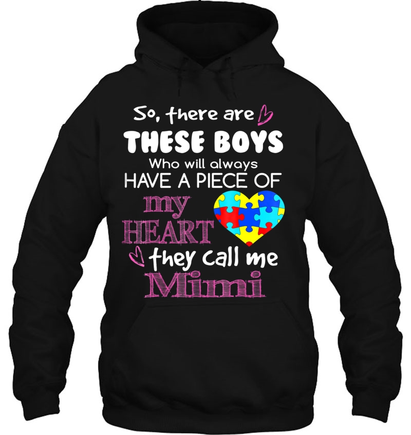 These Boys Call Me Mimi Autism Awareness Mugs