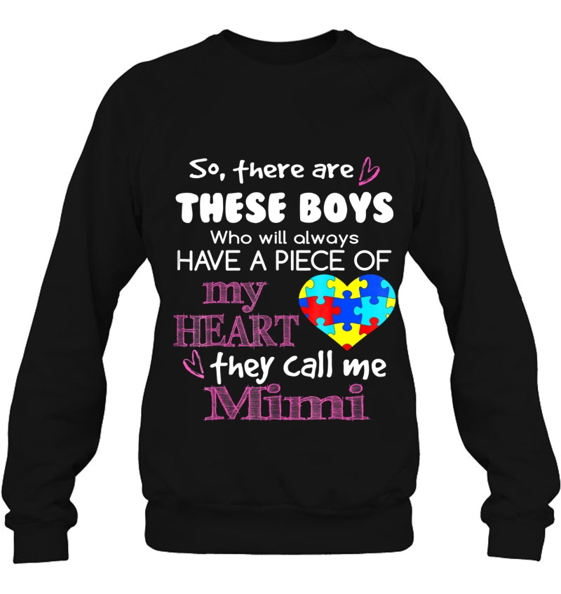 These Boys Call Me Mimi Autism Awareness Mugs