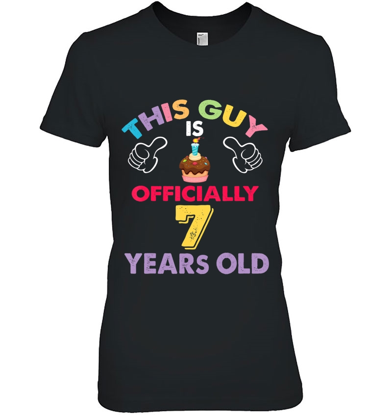 This Guy Is Officially 7 Years Old-Funny 7Th Birthday Boy Hoodie