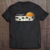 Vintage Pass-A-Grille Beach Fl Ocean Sunset And Palm Trees Premium Tee