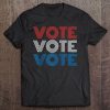 Vote Vote Vote Red White Blue Retro Voting Shirt Political Raglan Baseball Tee Tee