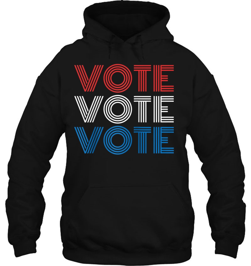 Vote Vote Vote Red White Blue Retro Voting Shirt Political Raglan Baseball Tee Mugs