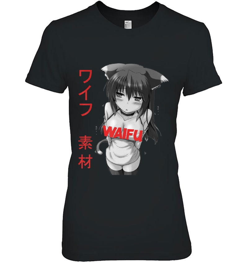 Waifu Material Ahegao Cosplay Anime Hentai Tee Manga Comics Hoodie