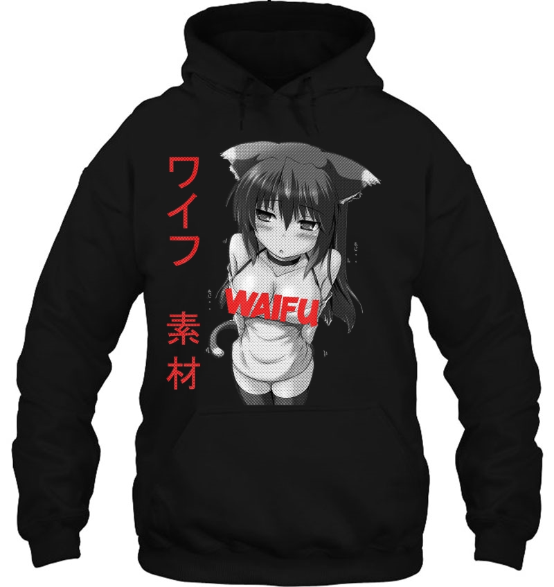 Waifu Material Ahegao Cosplay Anime Hentai Tee Manga Comics Mugs