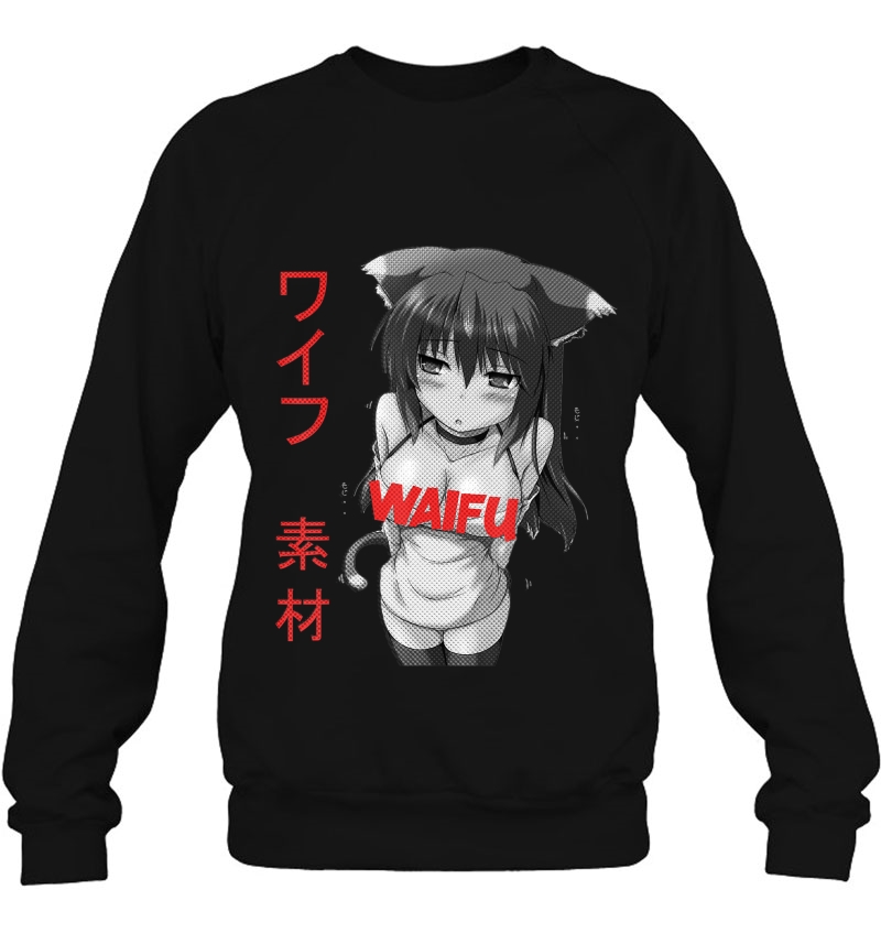 Waifu Material Ahegao Cosplay Anime Hentai Tee Manga Comics Mugs