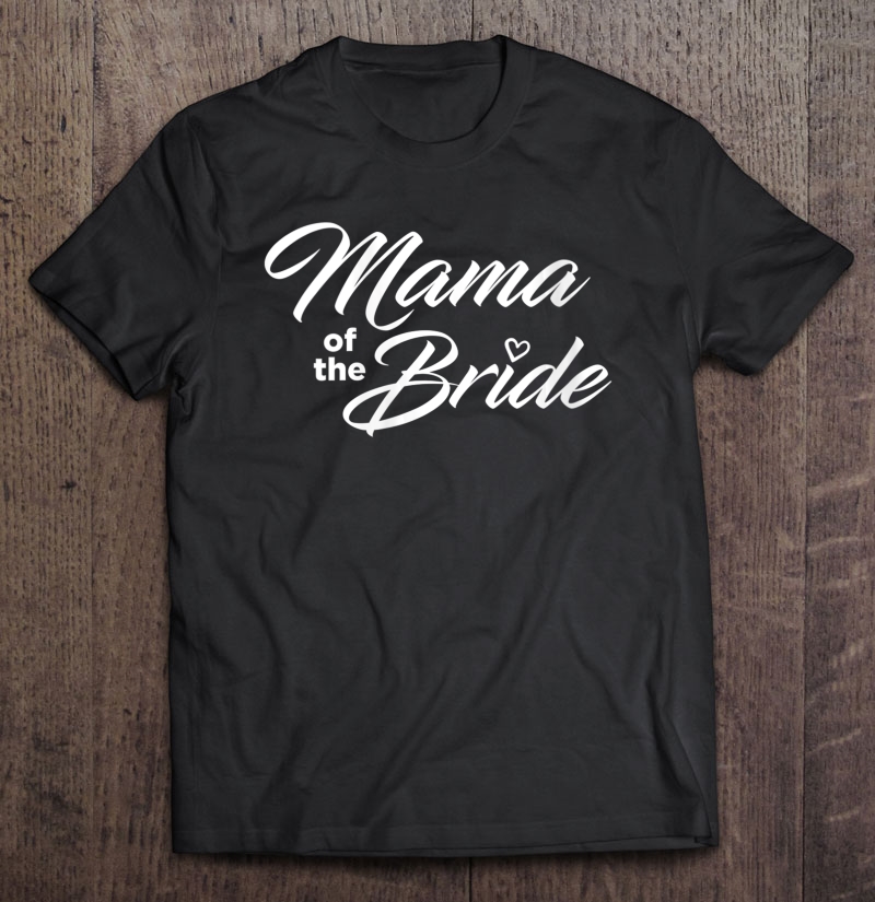 Womens Mama Of The Bride Wedding Party V-Neck Shirt