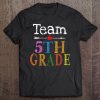 Womens Team 5Th Fifth Grade Teacher Student Back To School Funny V-Neck Tee