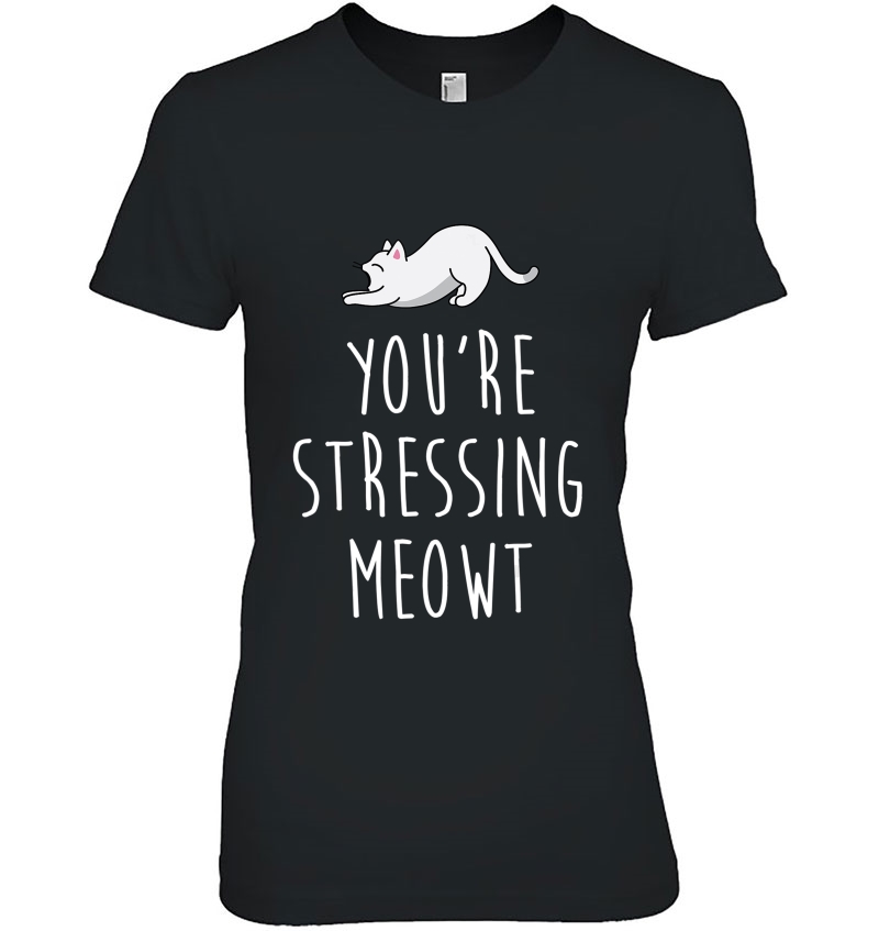 You're Stressing Meowt Sarcastic Funny Cat Hoodie