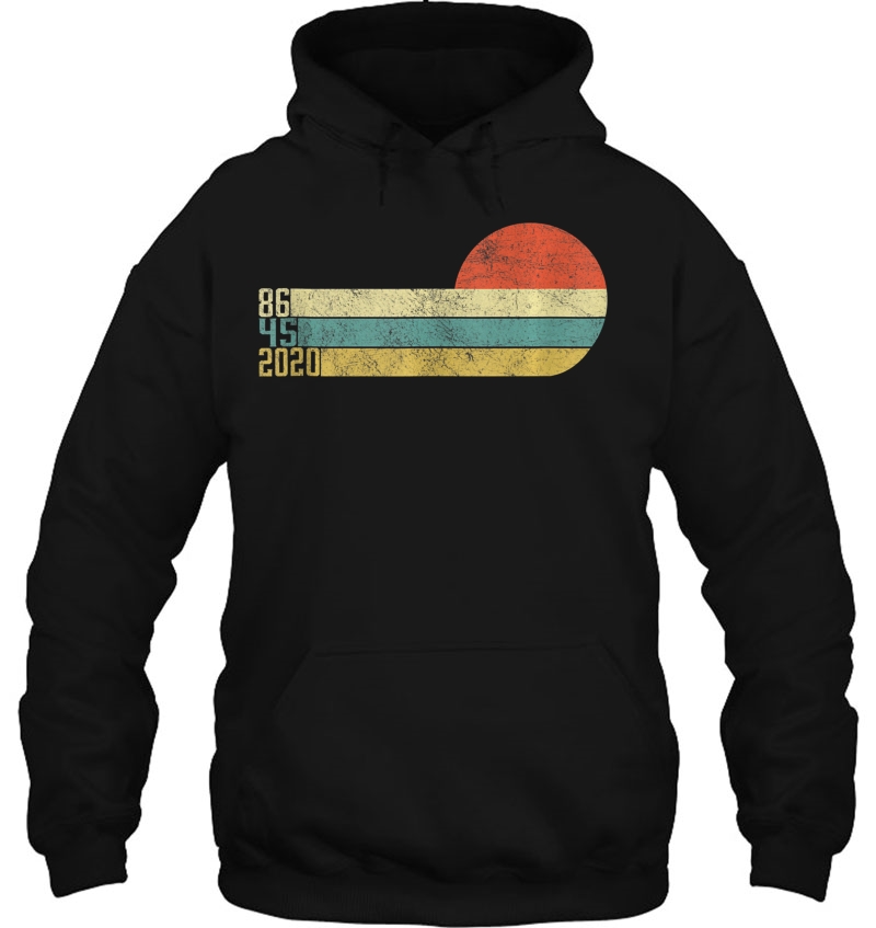 Classic Vintage Style 86 45 2020 Anti Trump Tank Top Hoodie