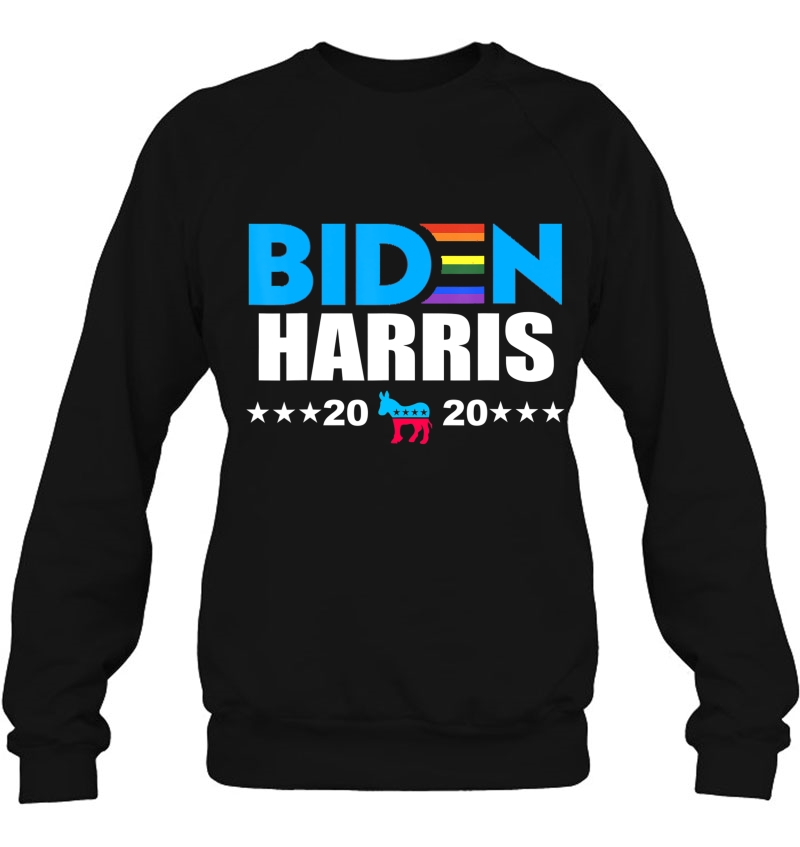 Joe Biden 2020 Biden Harris Rainbow Gay Pride Lgbt Sweatshirt