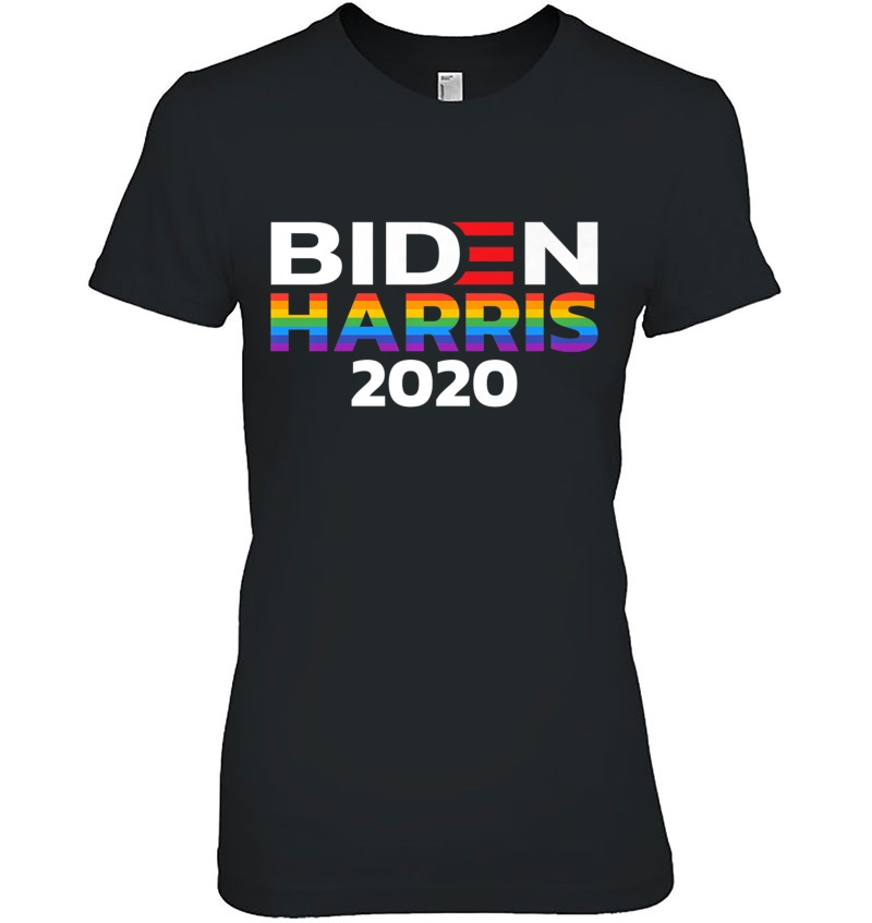 Joe Biden Kamala Harris Lgbt Biden Harris Lgbt Pride Rainbow Premium Ladies Tee