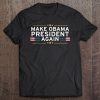 Make Obama President Again 2024 Potus American Flag Tee