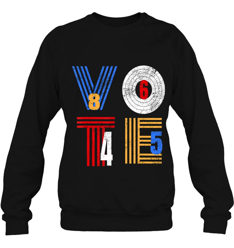 Retro Anti Trump Vote 8645 Democrat Voter Gift Sweatshirt