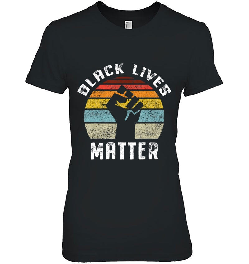 Black Lives Matter Retro Vintage Ladies Tee