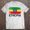 Ethiopian Flag Vintage Made In Ethiopia Gift Pullover Tee