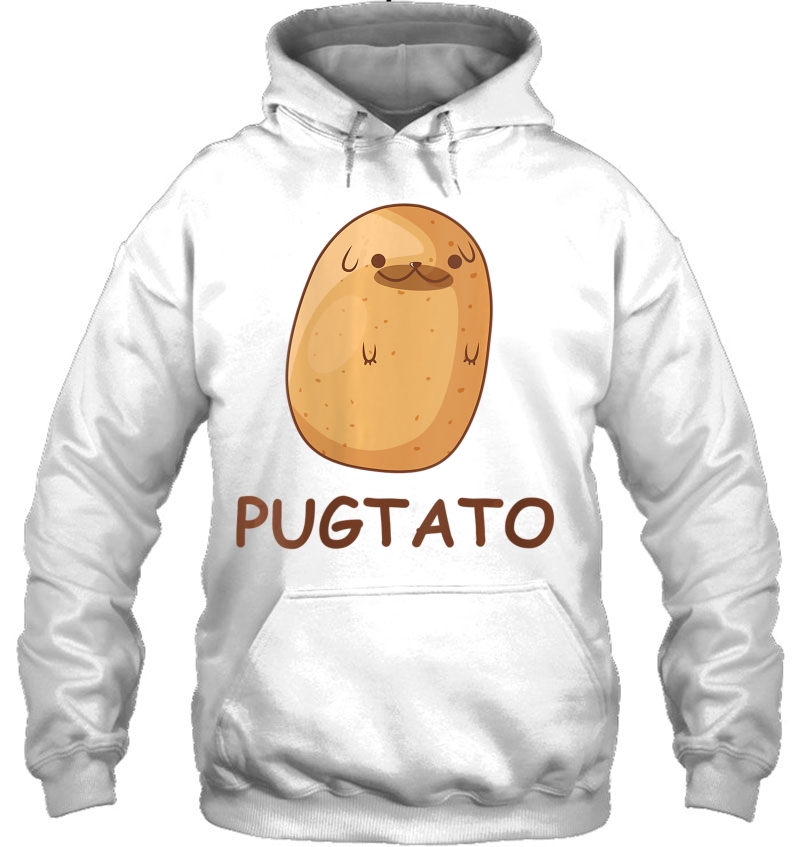 Womens Cute Pug Potato Shirt Funny Dog Potato Shirt Pugtato V-Neck Mugs