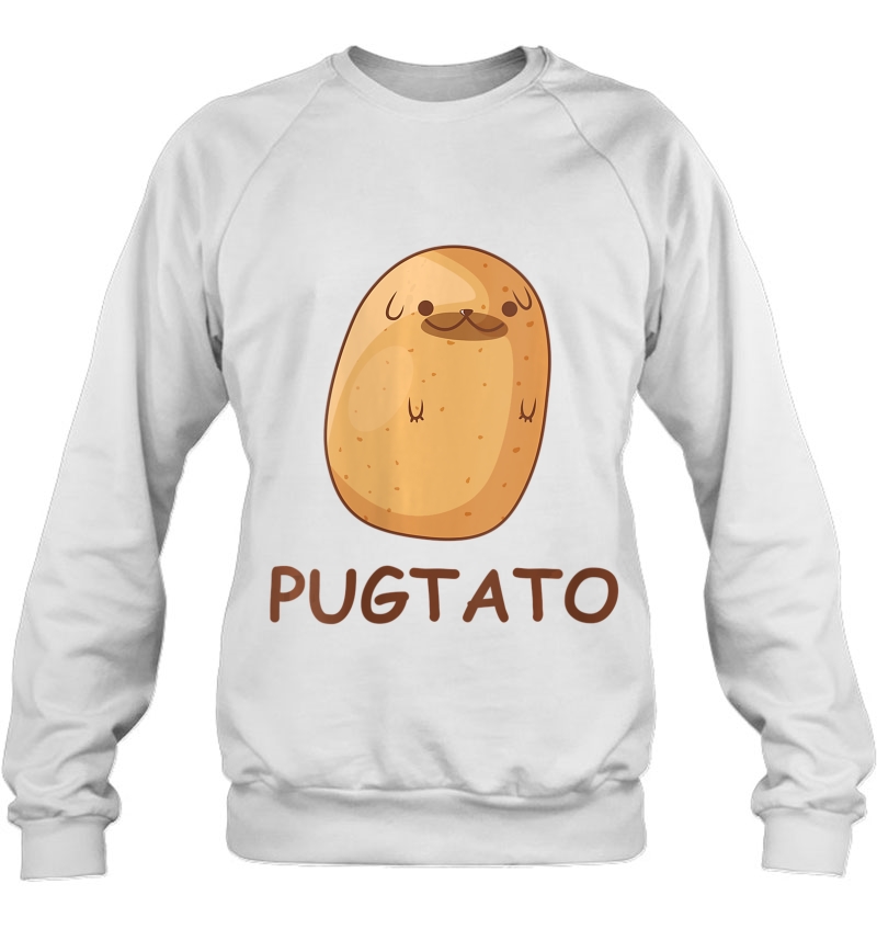 Womens Cute Pug Potato Shirt Funny Dog Potato Shirt Pugtato V-Neck Mugs