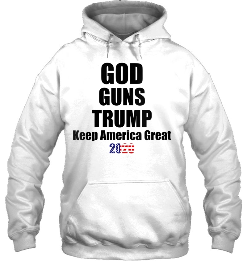 Womens Keep America Great Trump 2020 Shirt God Guns Trump V-Neck Mugs