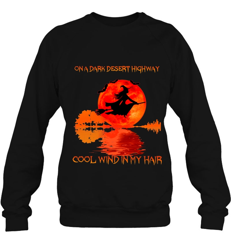 On A Dark Desert Highway Cool Wind In My Hair Witch Halloween Moon Mugs