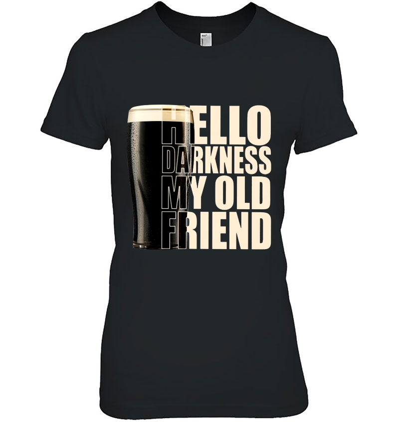 Hello Darkness My Old Friend Black Beer Version Hoodie