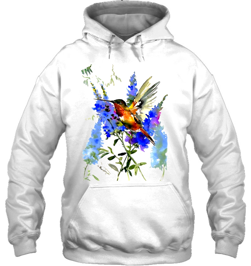 Hummingbird Painting Hummingbird Lover Hoodie