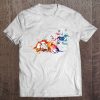 Fox Family Painting Fox Lover Tee