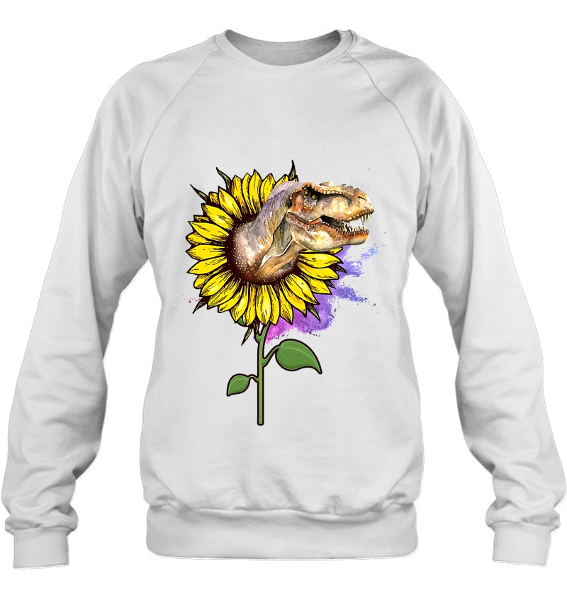 T-Rex Dinosaur Sunflower Sweatshirt