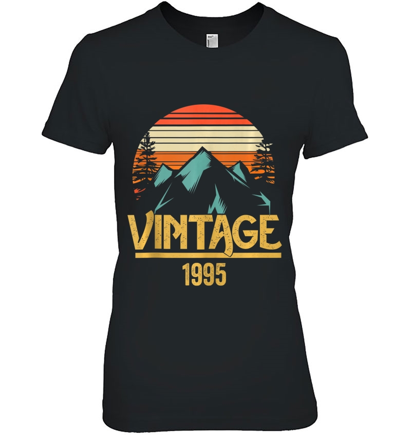 1995 Vintage Mountain Tip Retro 24Th Birthday 24 Year Old Tank Top Ladies Tee