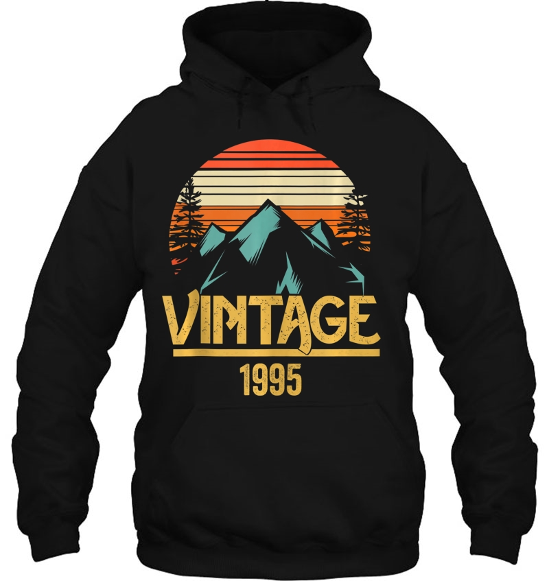 1995 Vintage Mountain Tip Retro 24Th Birthday 24 Year Old Tank Top Hoodie