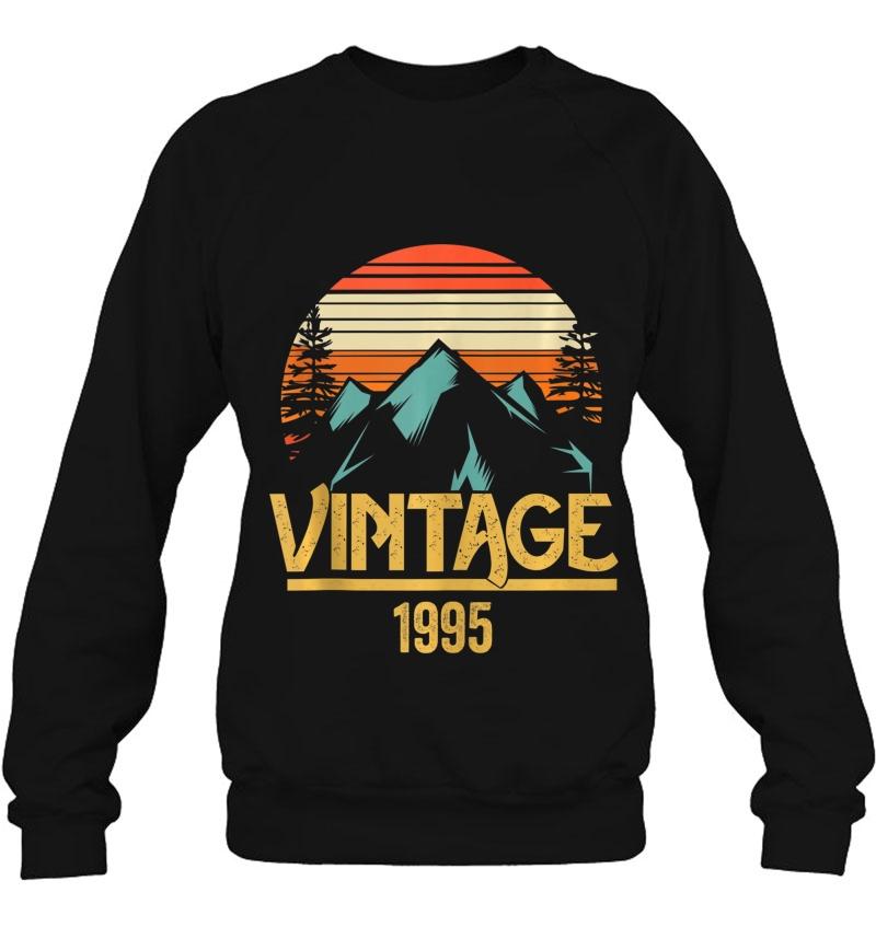 1995 Vintage Mountain Tip Retro 24Th Birthday 24 Year Old Tank Top Sweatshirt