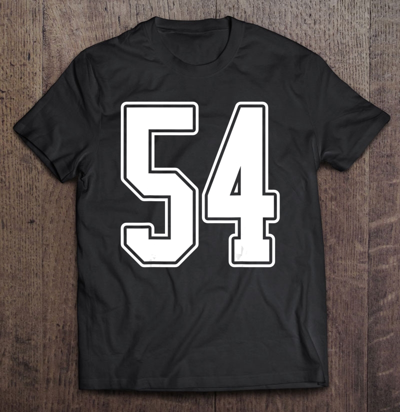  #4 White Outline Number 4 Sports Fan Jersey Style T-Shirt :  Clothing, Shoes & Jewelry