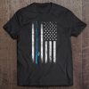 American Flag Fishing Rod Retro Vintage Grunge Fishing Tee