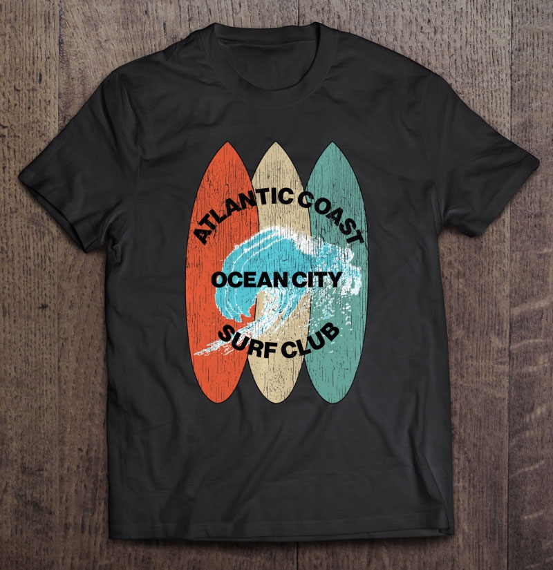 Atlantic Coast Surf Club Ocean City, New Jersey Shirt Pullover Shirt