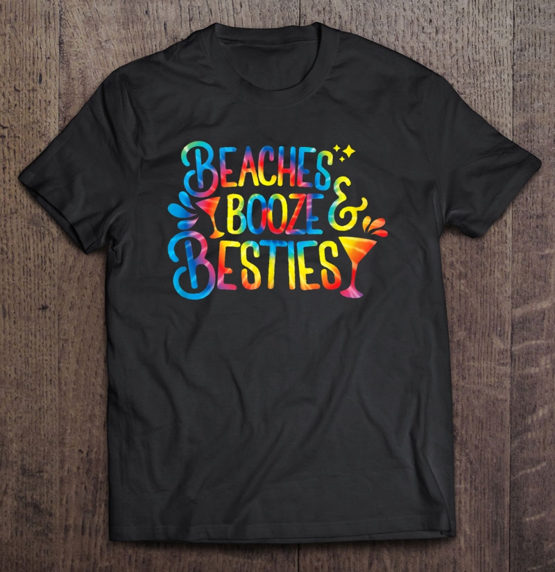 Beaches Booze And Besties Art Bachelorette Summer Beach Tank Top Shirt