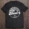 Bend, Oregon - Retro Vintage City Mountains Pullover Tee