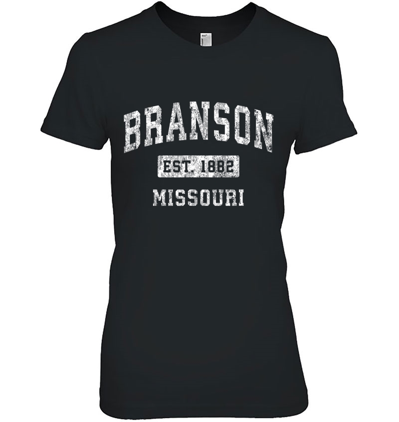 Branson Missouri Mo Vintage Established Sports Design Hoodie