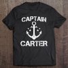 Captain Carter Funny Birthday Personalized Name Boat Gift Tee