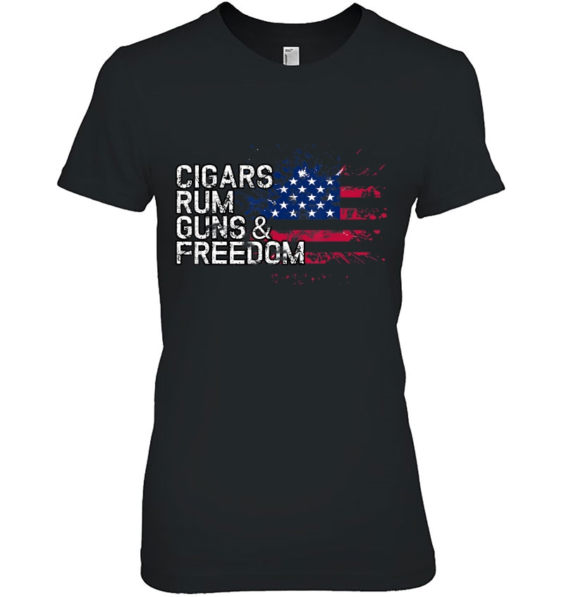 Cigars Rum Guns & Freedom Rums Bar Hoodie