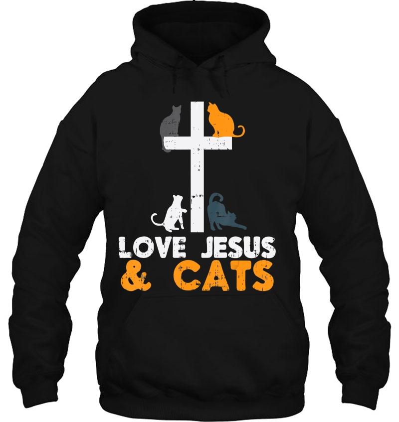 Cross Love Jesus Cats Animal God Christian Pet Lover Gift Mugs