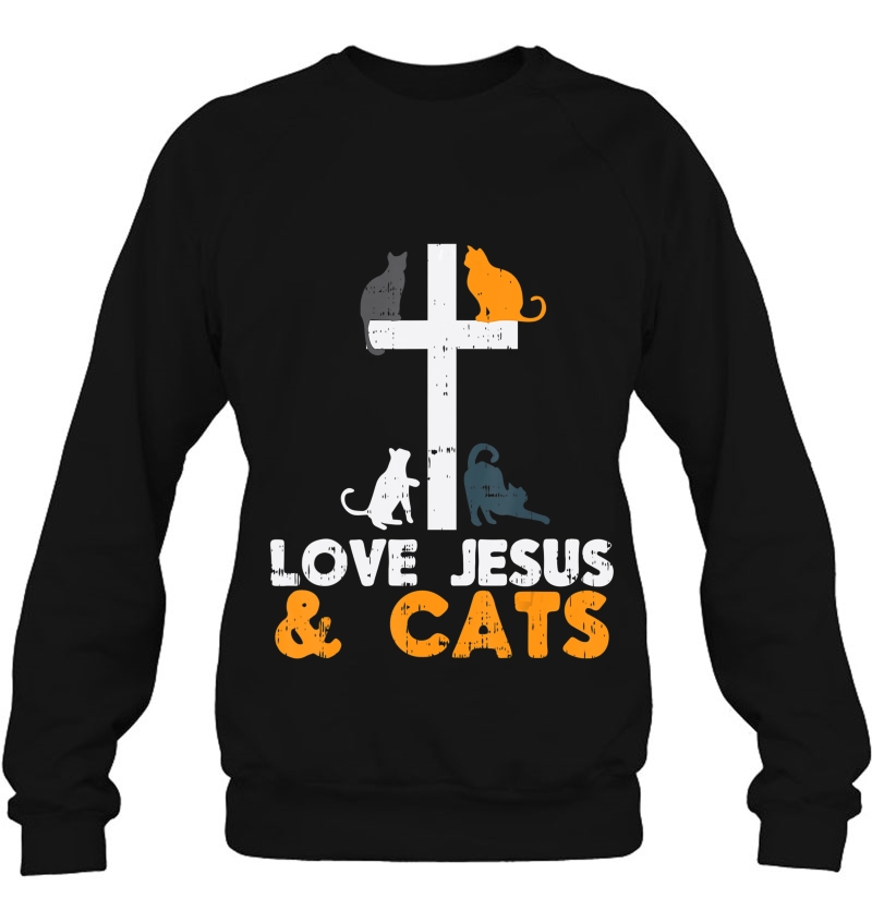 Cross Love Jesus Cats Animal God Christian Pet Lover Gift Mugs