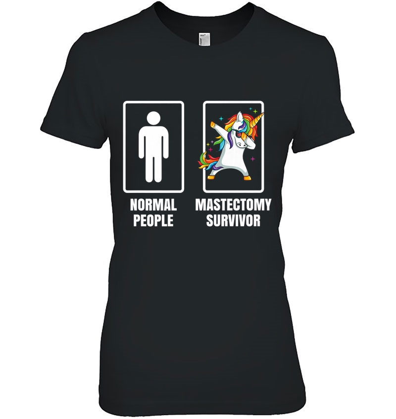 Dabbing Unicorn Mastectomy Surgery Survivor Recovery Gift Premium Hoodie