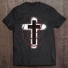 Distressed Religious Christian Holy Cross Tee Tee