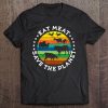 Eat Meat Save The Planet Vintage Retro Original Design Tee