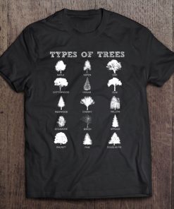 Environmental 15 Types Of Trees Nature Outdoor Lover Tee