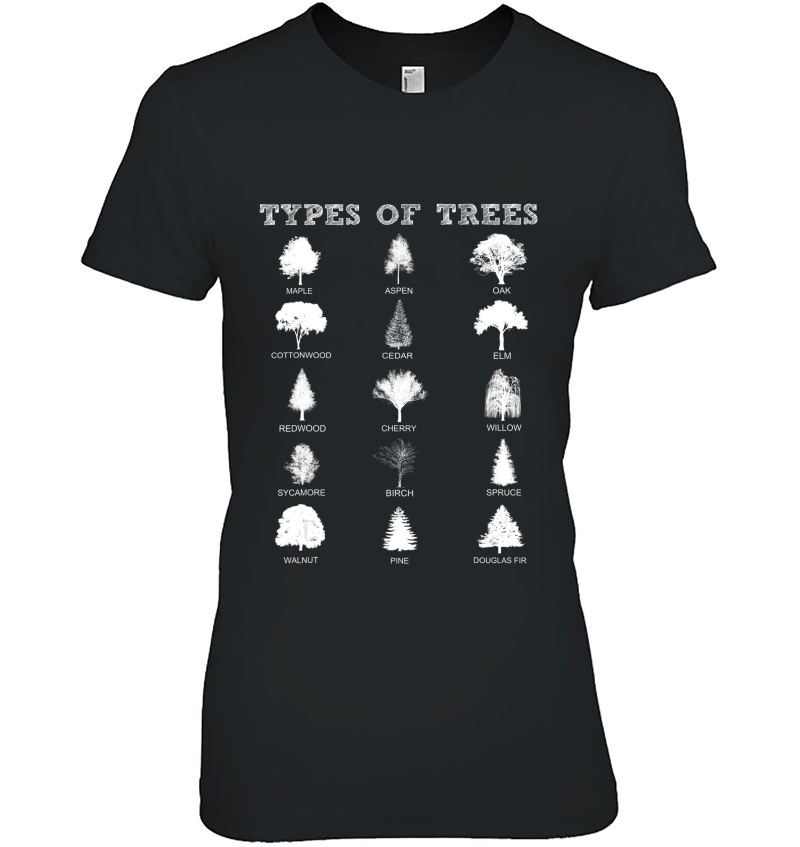 Environmental 15 Types Of Trees Nature Outdoor Lover Hoodie