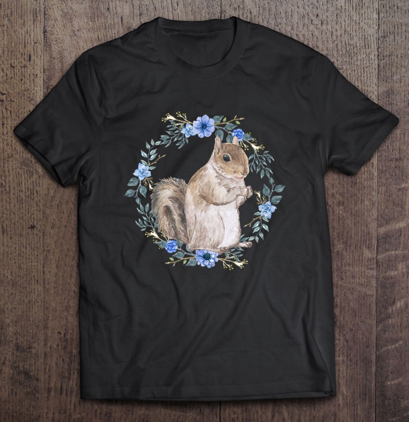 Flower Circle Squirrel Premium Shirt